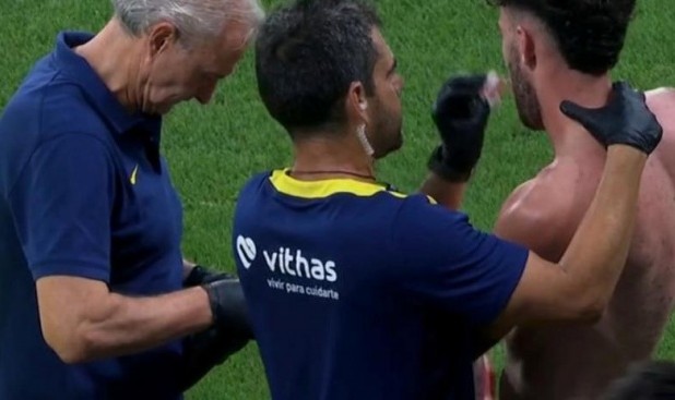 华体会下载-世体：马竞新援鲁杰里首秀被对手击中面部，鼻子流血